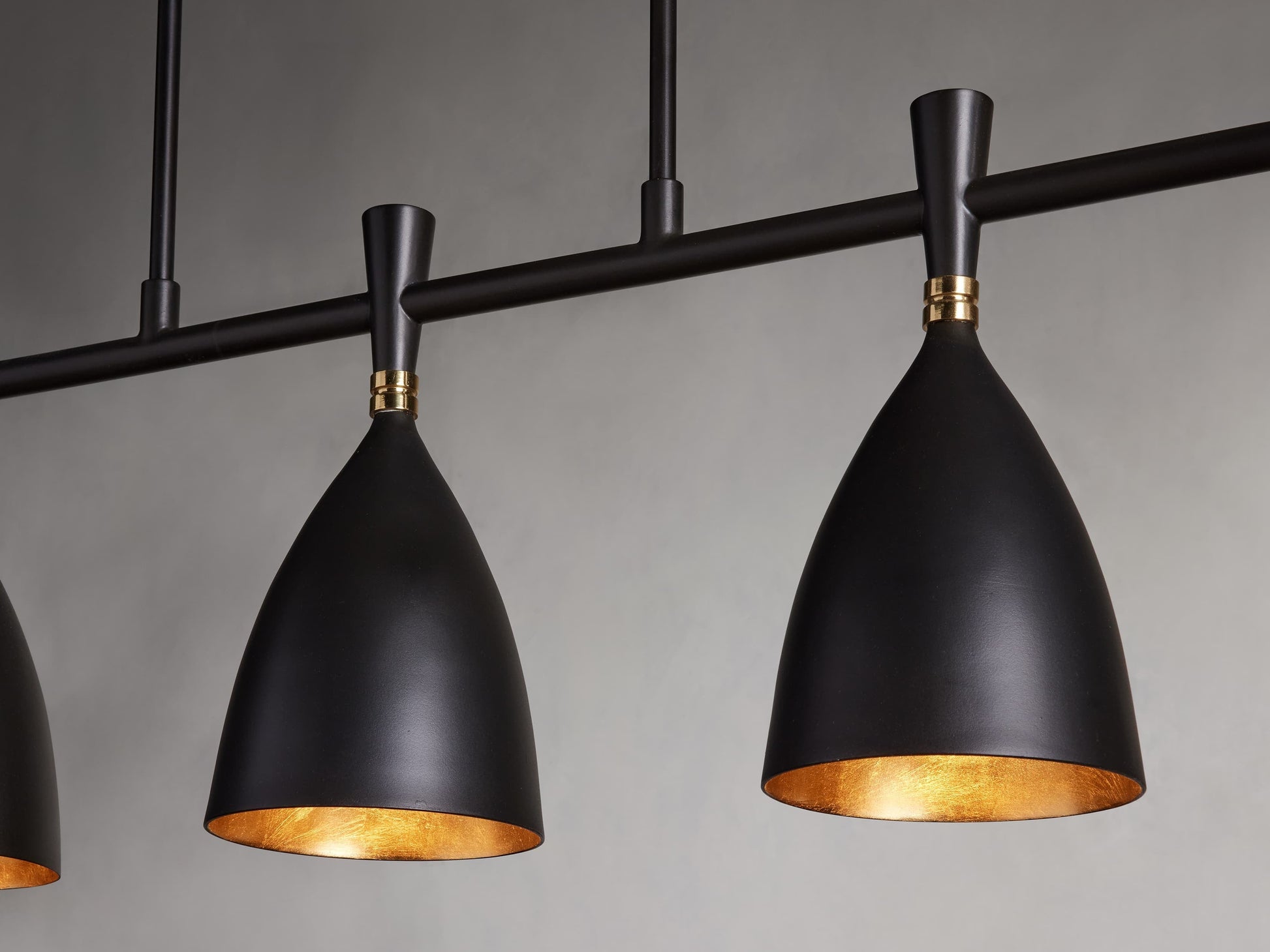 Jacarra Bronze and Gold Linear Chandelier