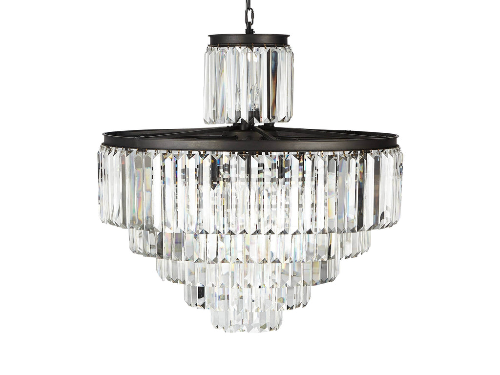Leyland Art Deco Crystal Chandelier