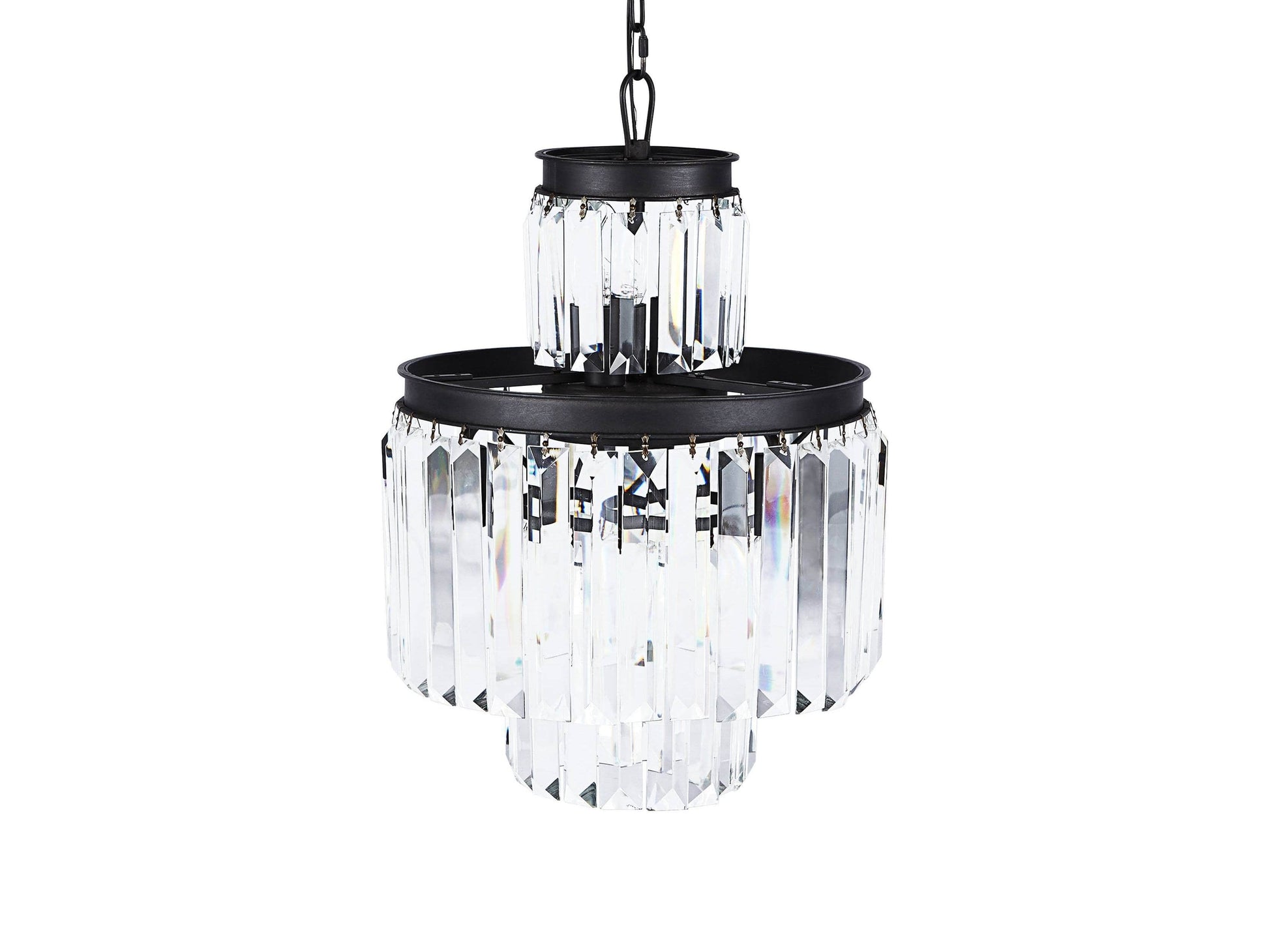 Leyland Art Deco Crystal Chandelier