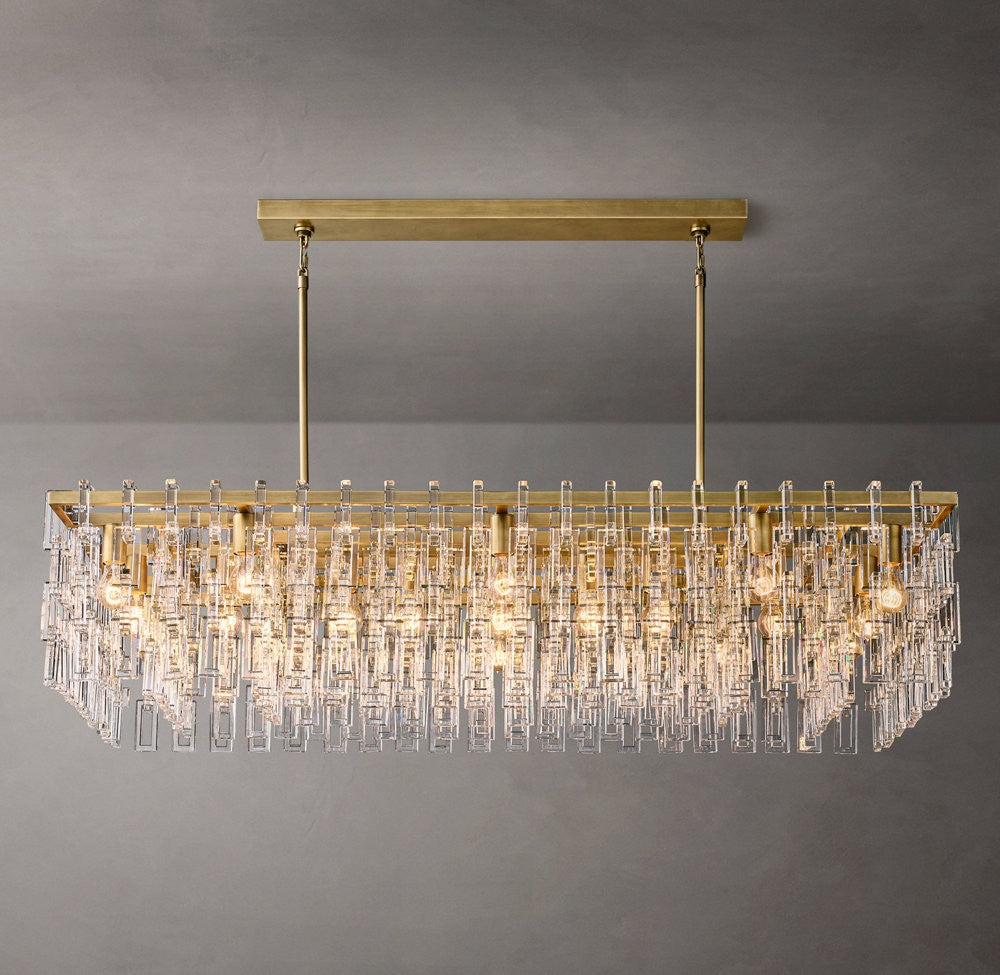 Marignan Rectangular Crystal Chandelier