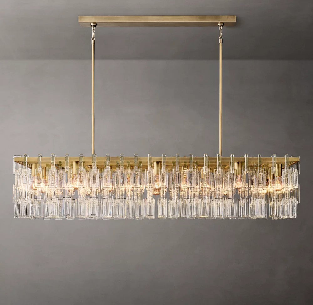 Marignan Rectangular Crystal Chandelier