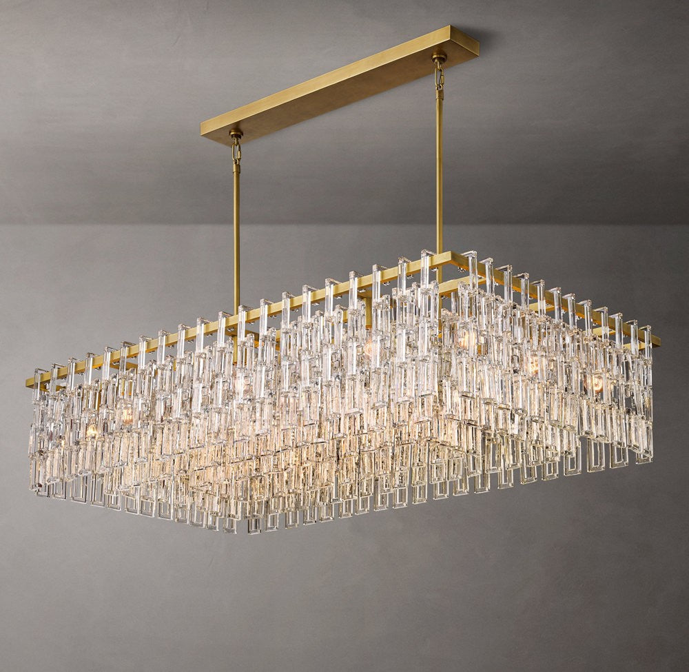 Marignan Rectangular Crystal Chandelier
