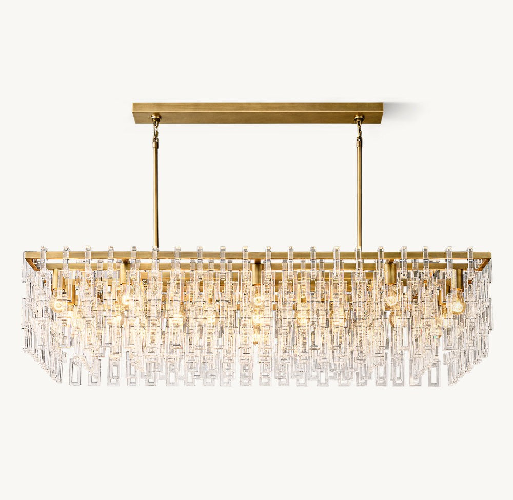 Marignan Rectangular Crystal Chandelier