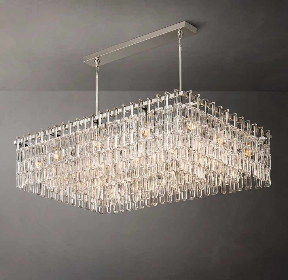 Marignan Rectangular Crystal Chandelier