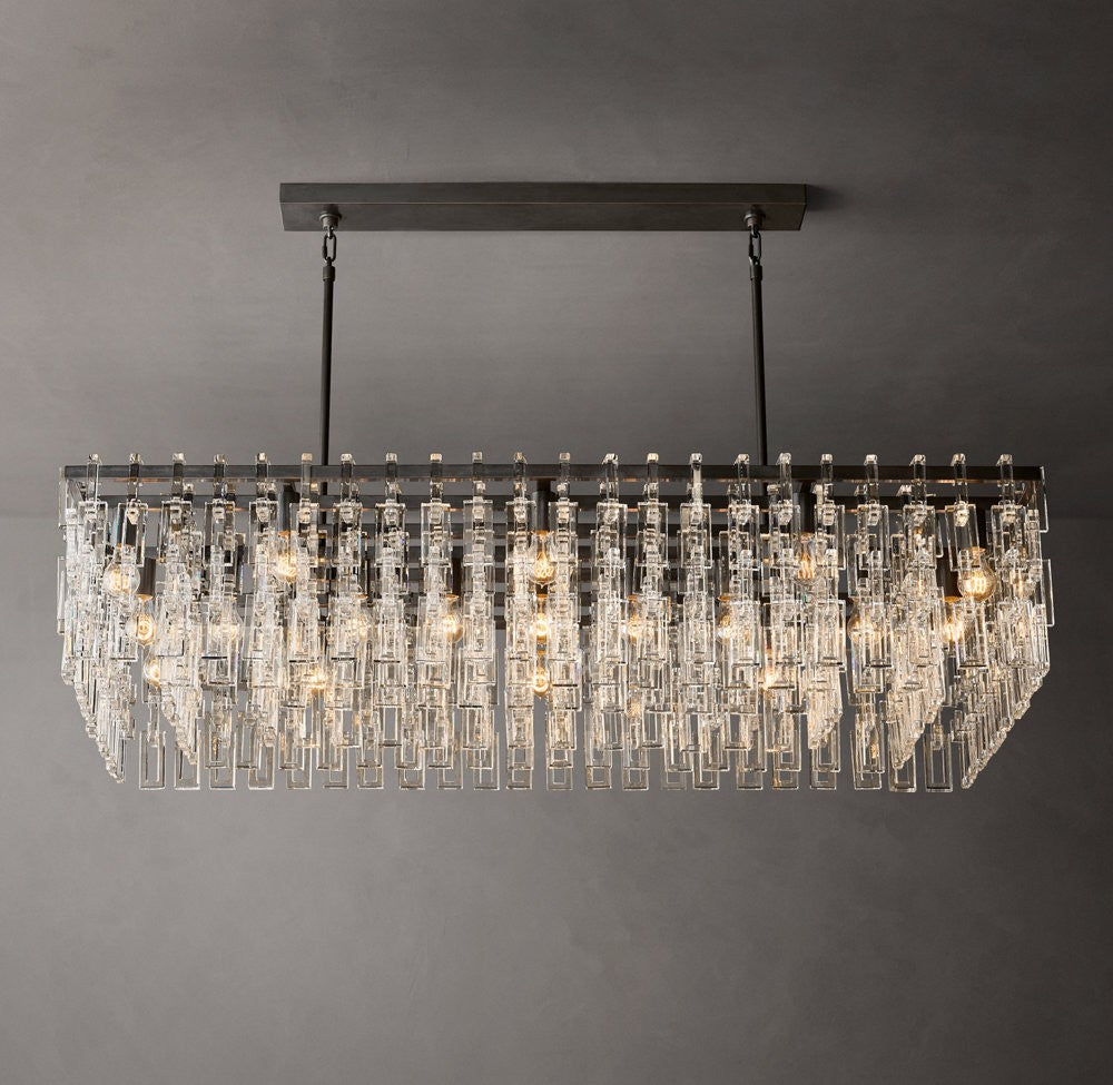 Marignan Rectangular Crystal Chandelier
