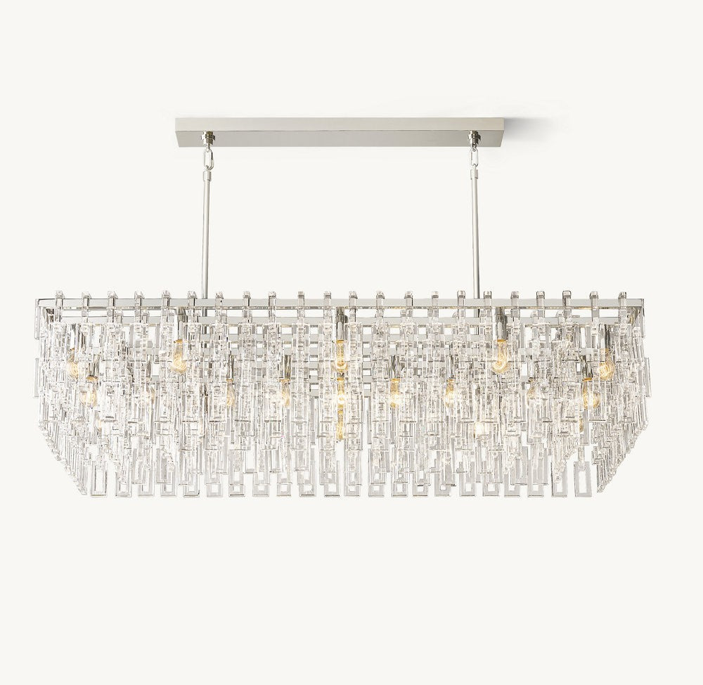 Marignan Rectangular Crystal Chandelier