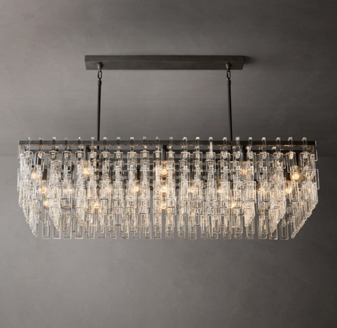 Marignan Rectangular Crystal Chandelier