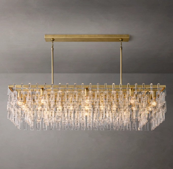 Marignan Rectangular Crystal Chandelier