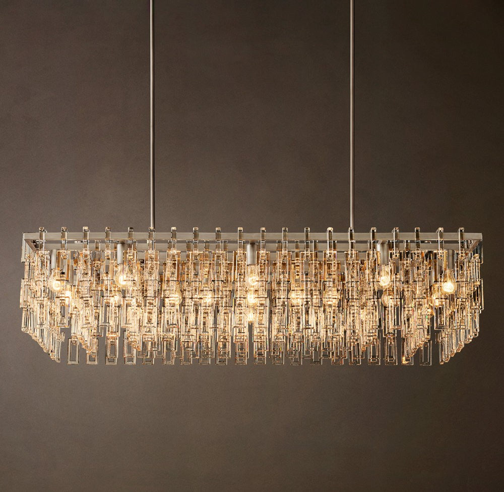 Marignan Rectangular Crystal Chandelier
