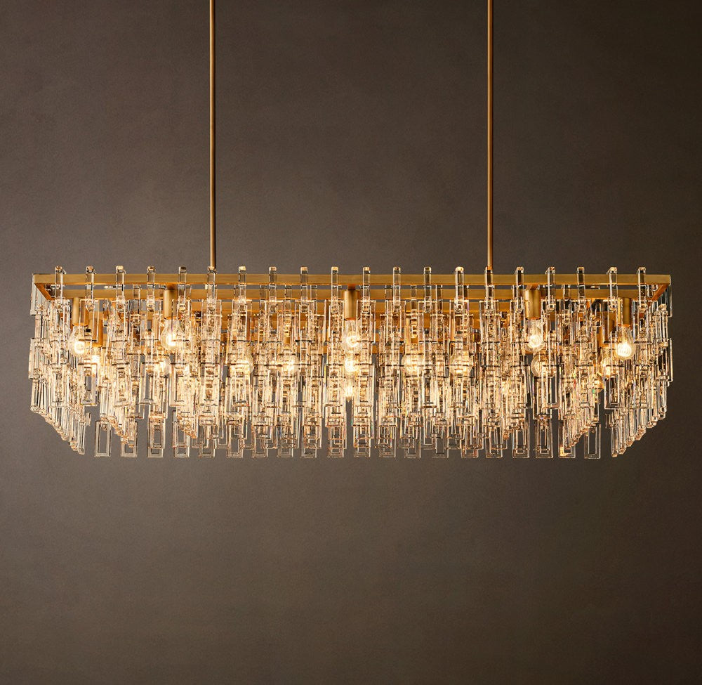 Marignan Rectangular Crystal Chandelier