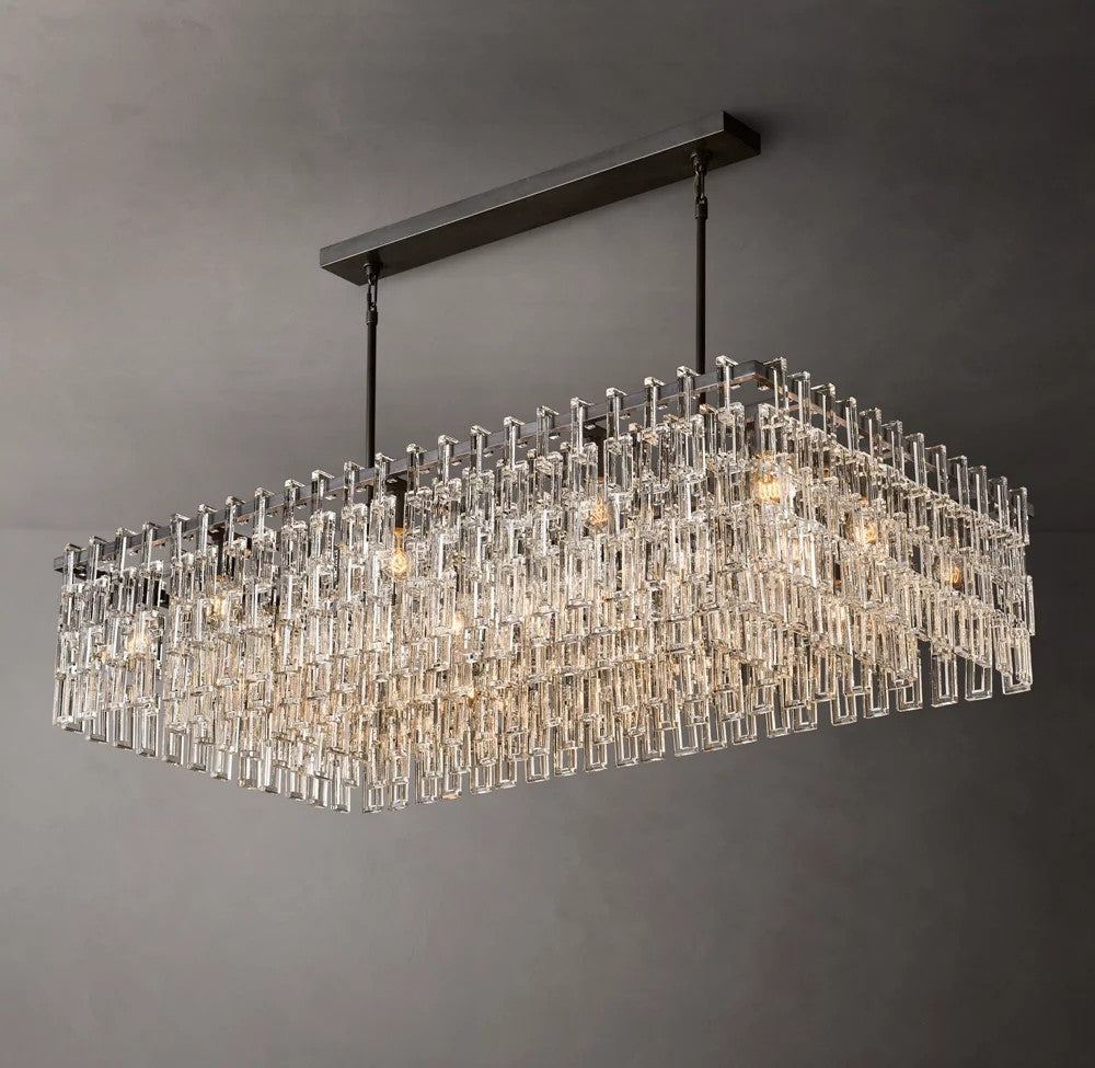 Marignan Rectangular Crystal Chandelier