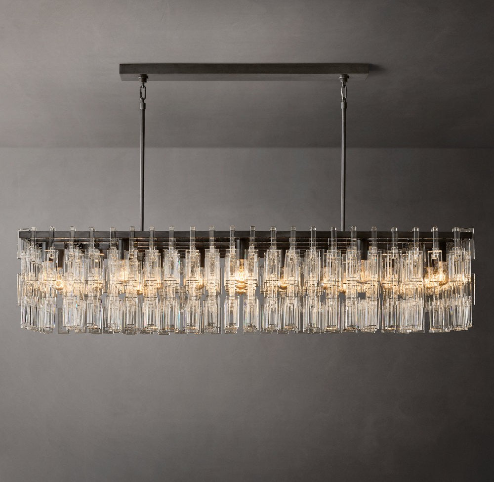Marignan Rectangular Crystal Chandelier