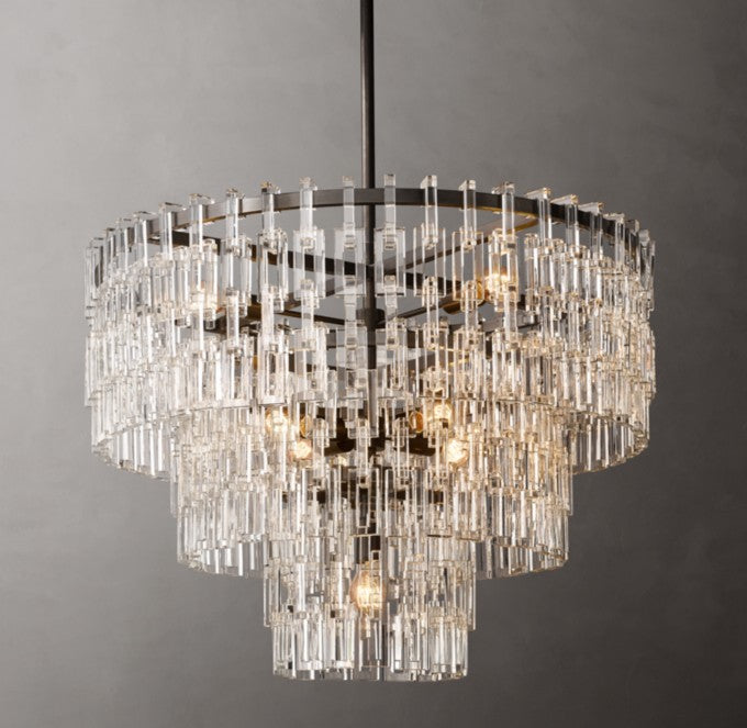 Marignan Tiered Round Crystal Chandelier