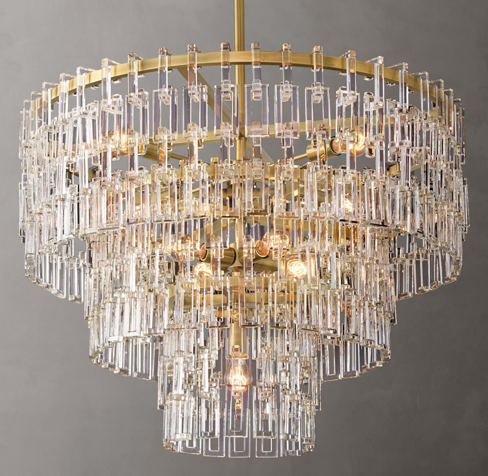 Marignan Tiered Round Crystal Chandelier