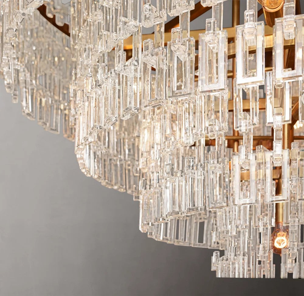 Marignan Tiered Round Crystal Chandelier
