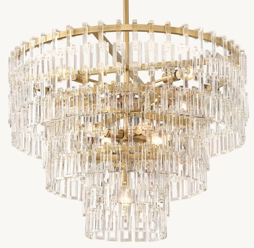 Marignan Tiered Round Crystal Chandelier