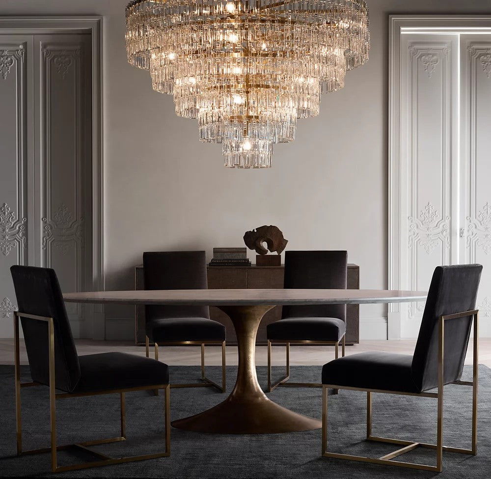 Marignan Tiered Round Crystal Chandelier