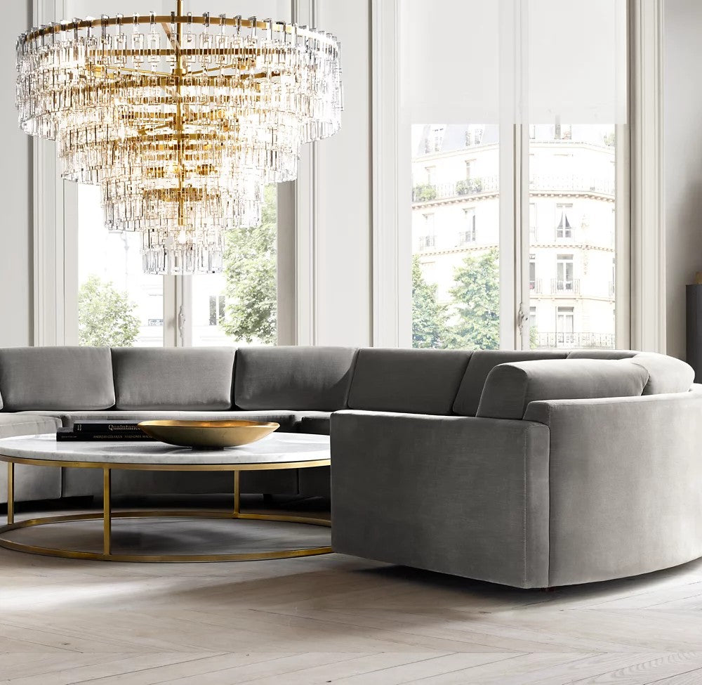 Marignan Tiered Round Crystal Chandelier