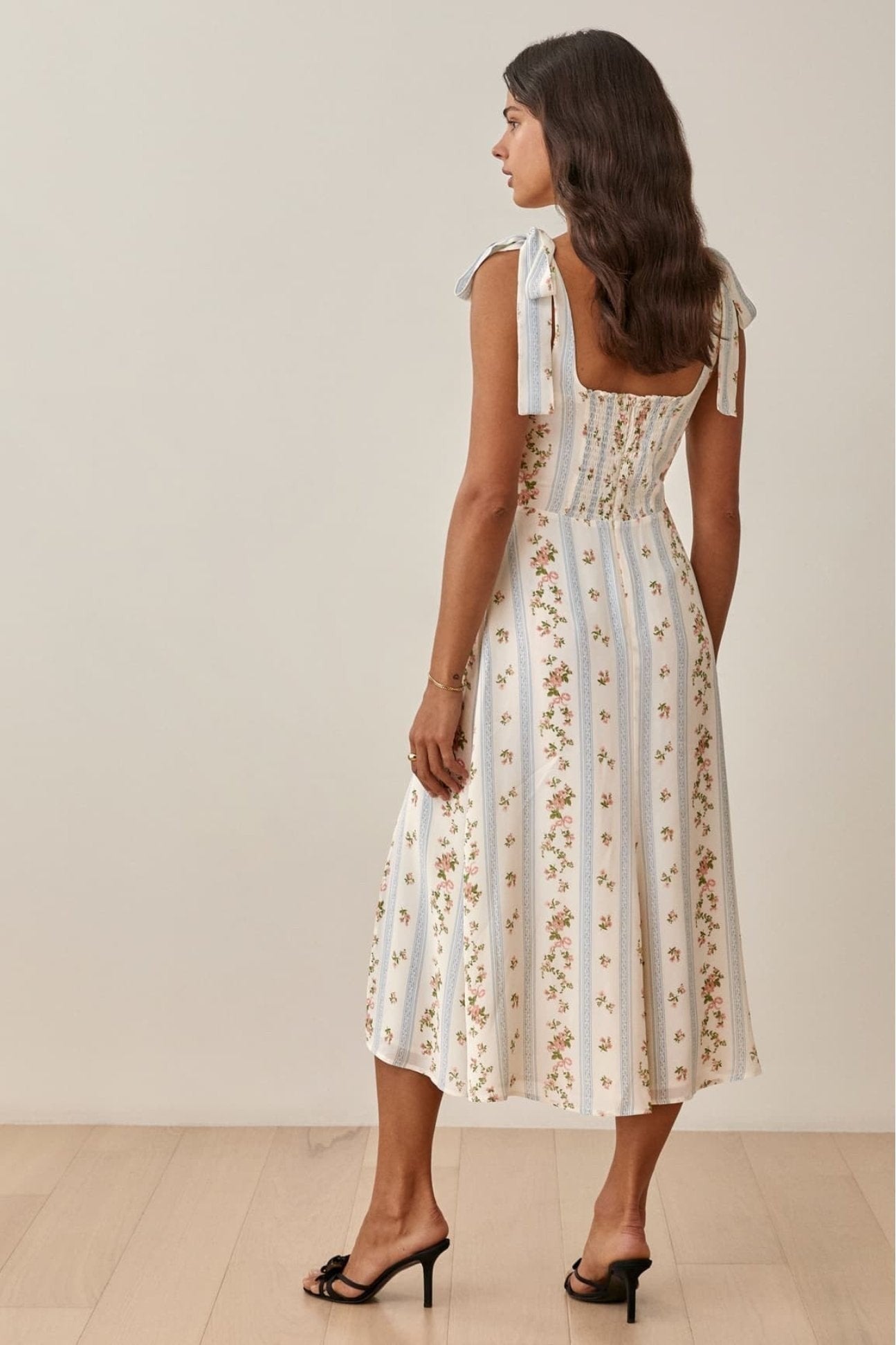 Mirella Knot-Strap Midi Dress