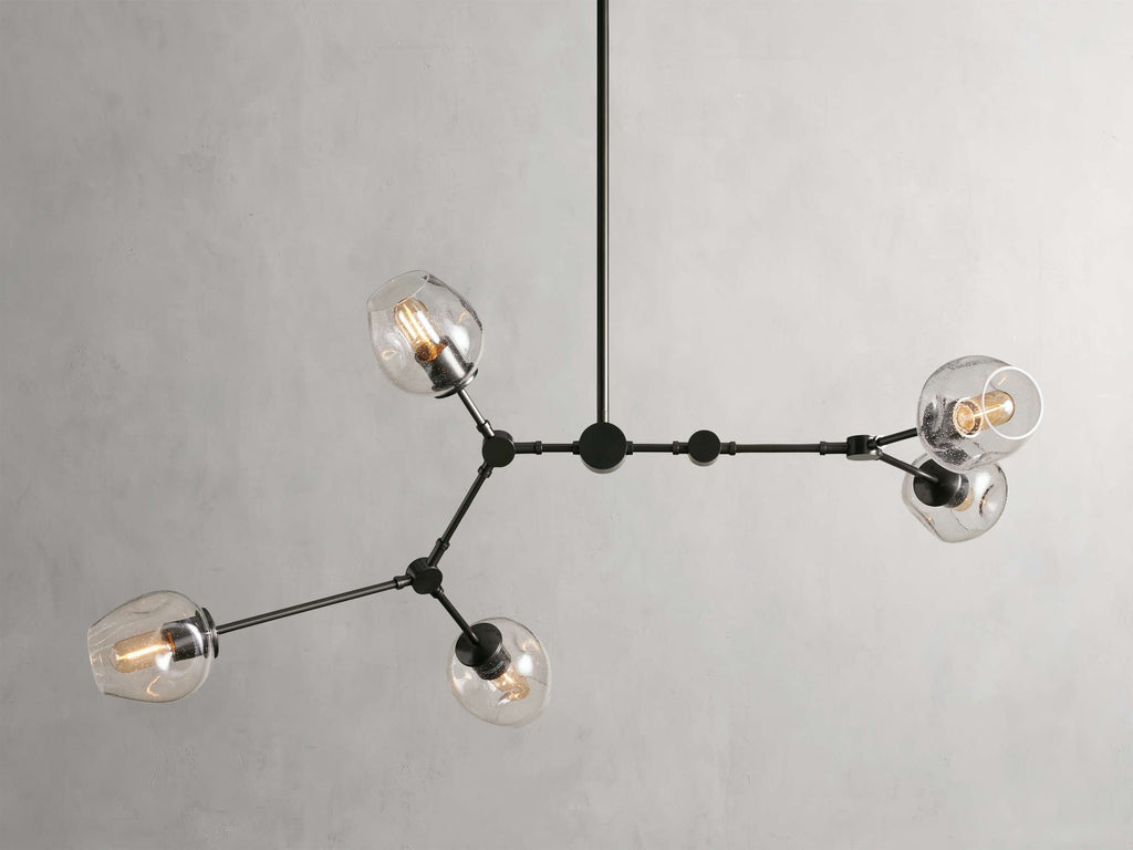 Noella Ombre Glass Linear Chandelier