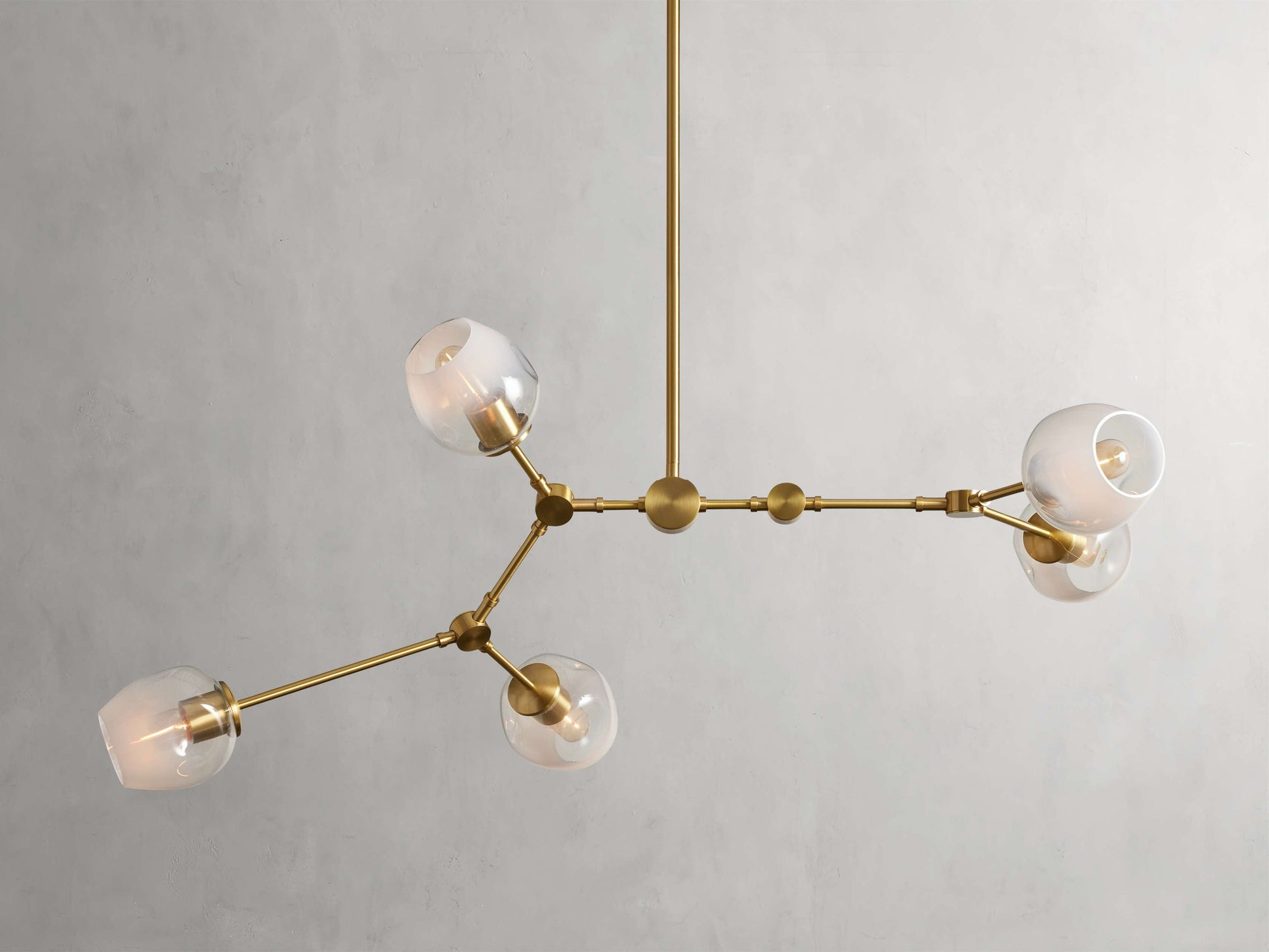 Noella Ombre Glass Linear Chandelier