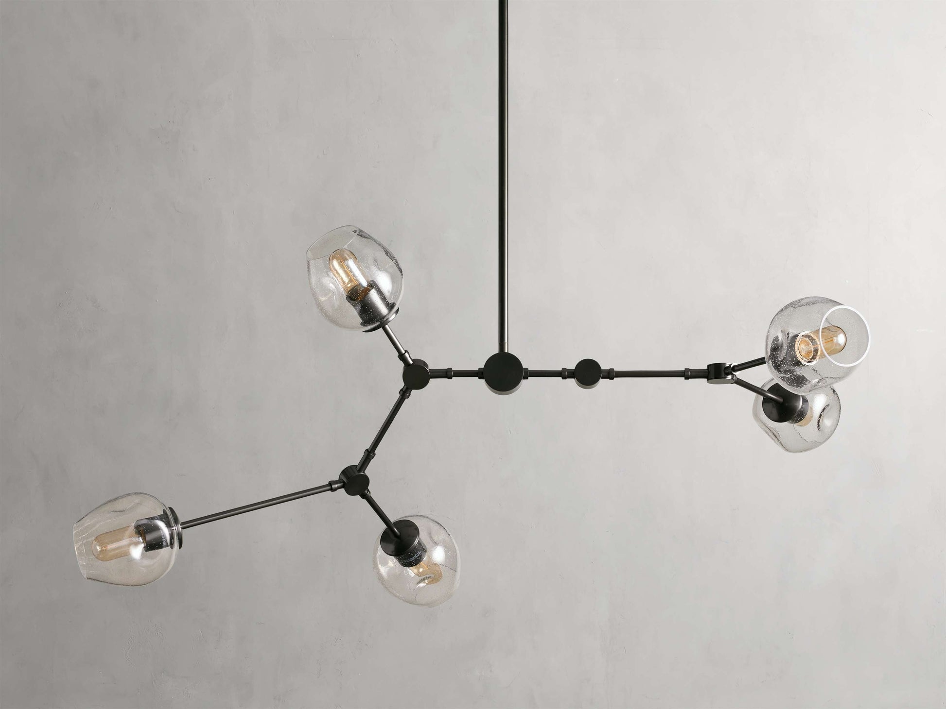 Noella Ombre Glass Linear Chandelier