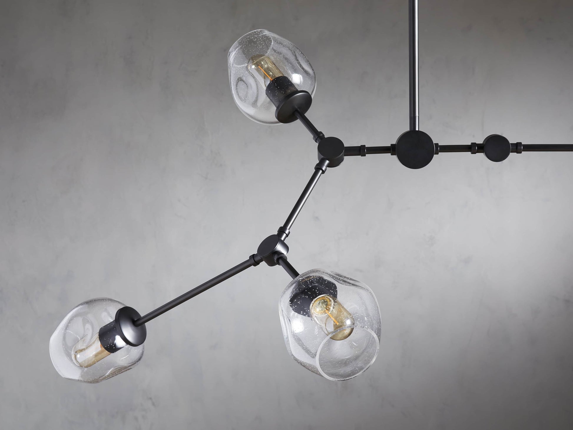 Noella Ombre Glass Linear Chandelier