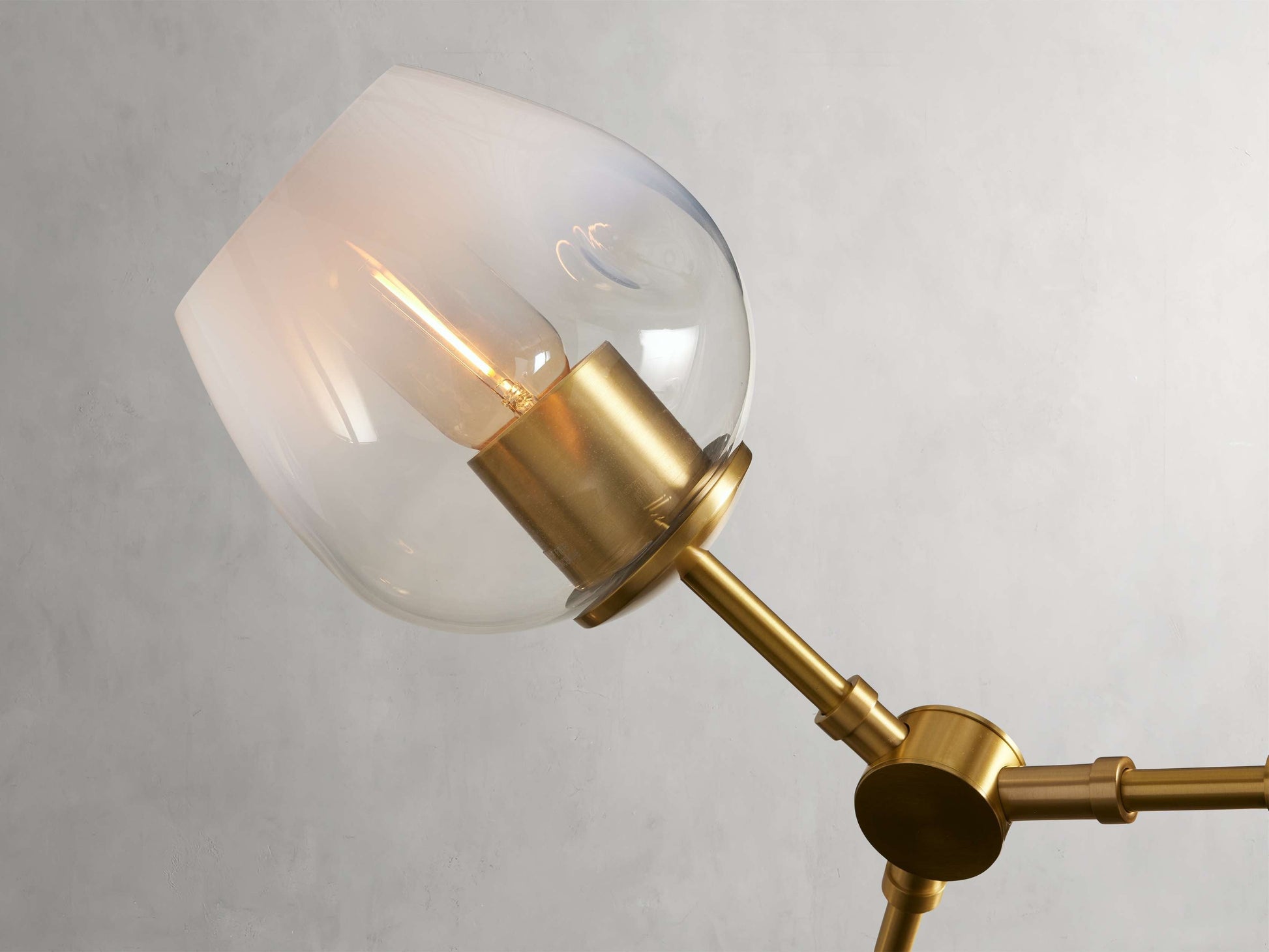 Noella Ombre Glass Linear Chandelier