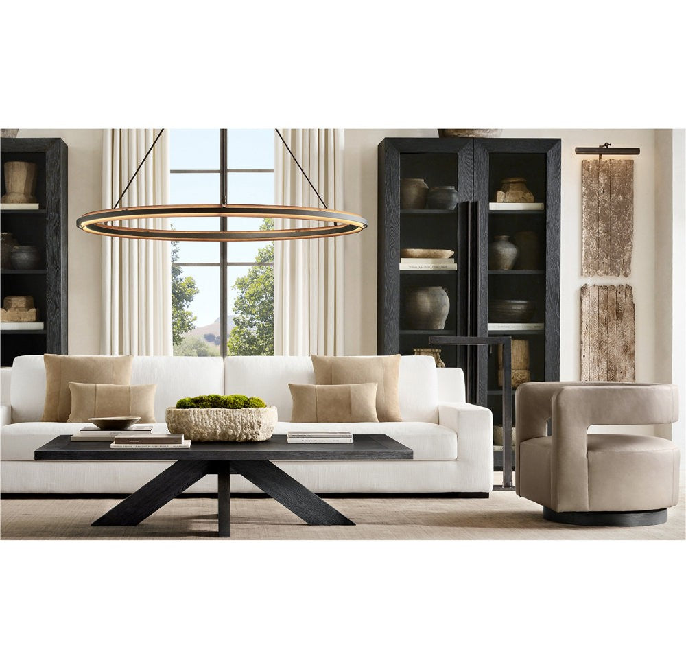 Peralta Round Forged Iron LED Chandelier