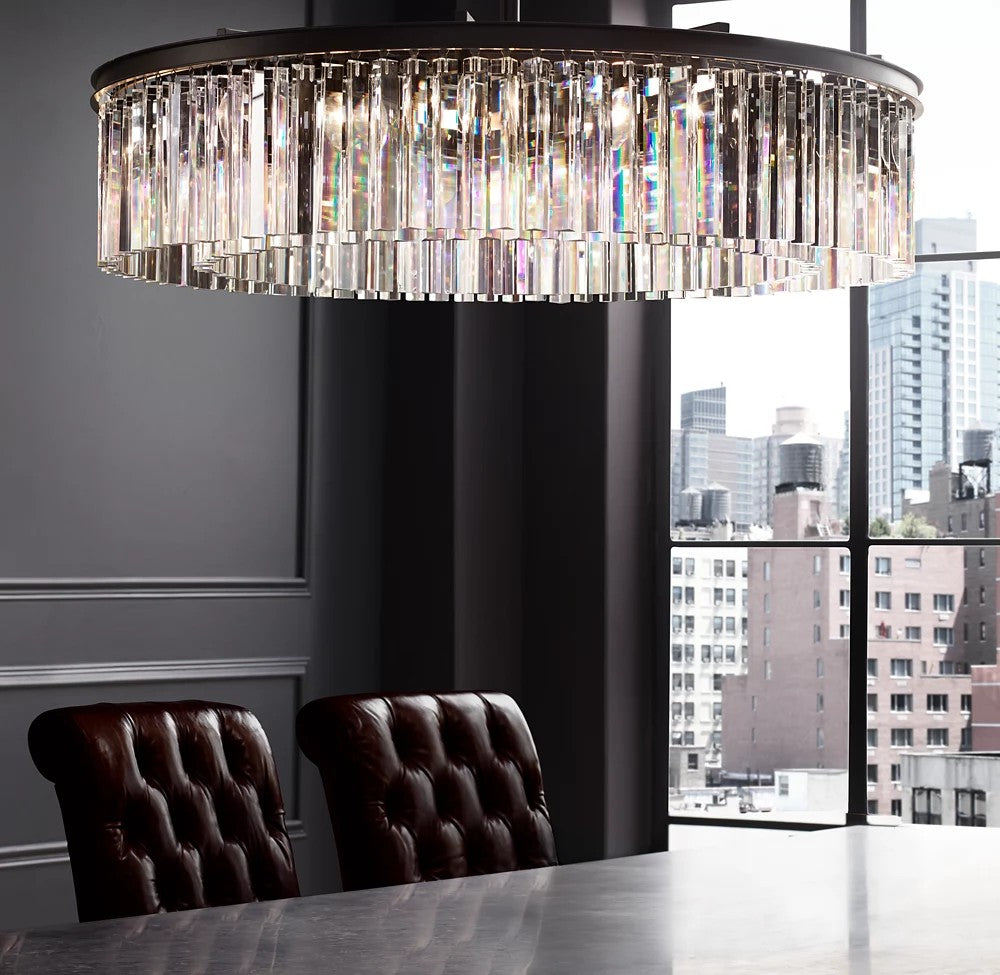 Rhys Round Crystal Ring Chandelier
