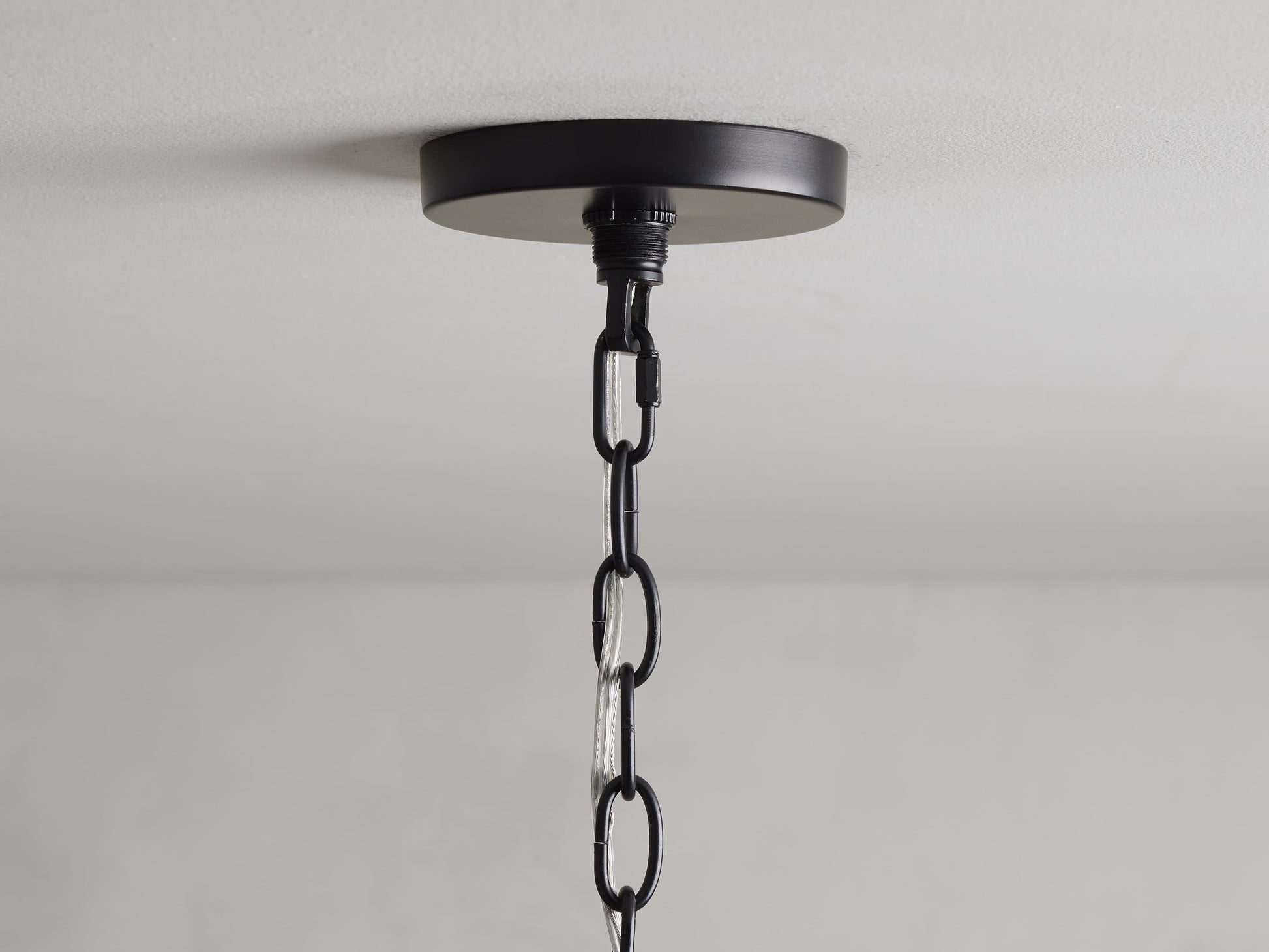 Rosalind Black Rattan Chandelier