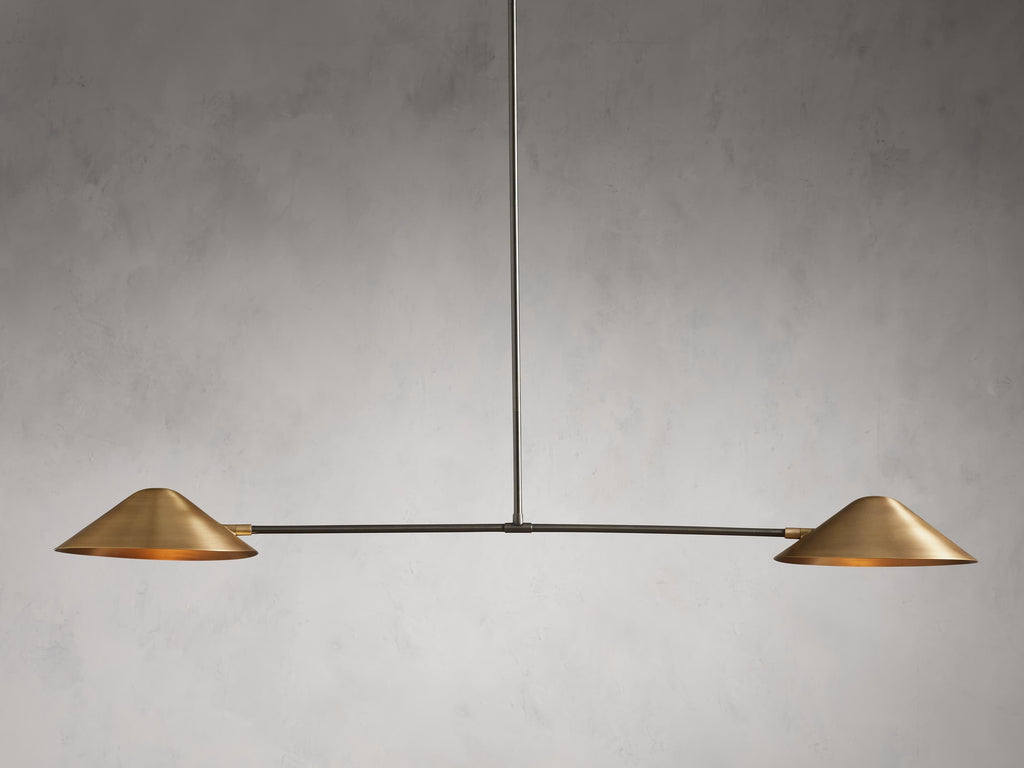 Simms Two-Tone Linear Chandelier