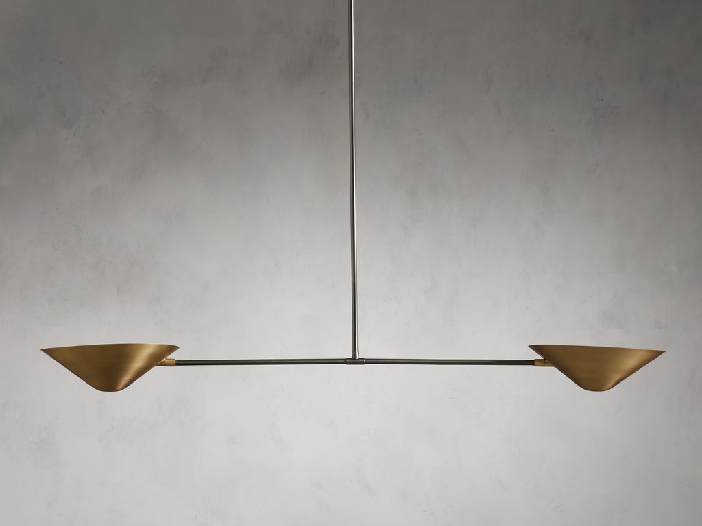 Simms Two-Tone Linear Chandelier