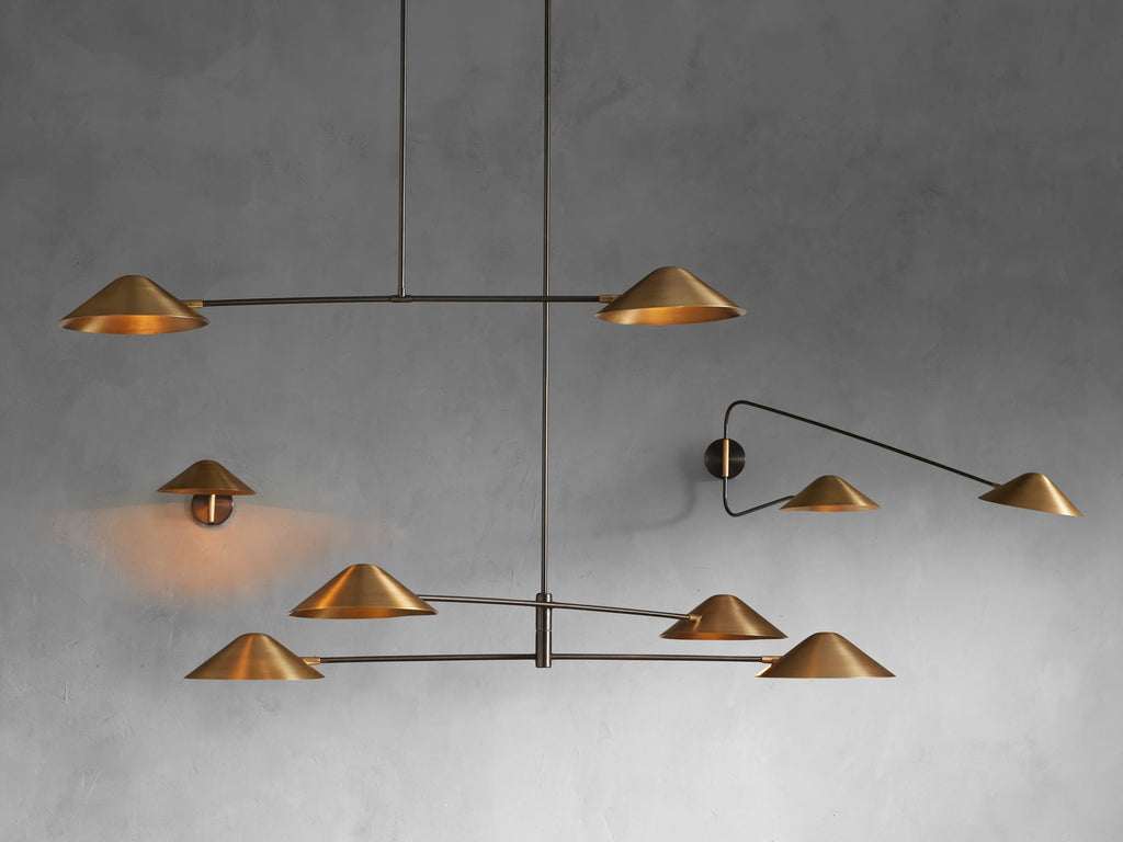 Simms Two-Tone Linear Chandelier