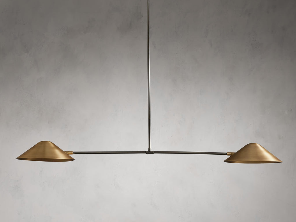 Simms Two-Tone Linear Chandelier