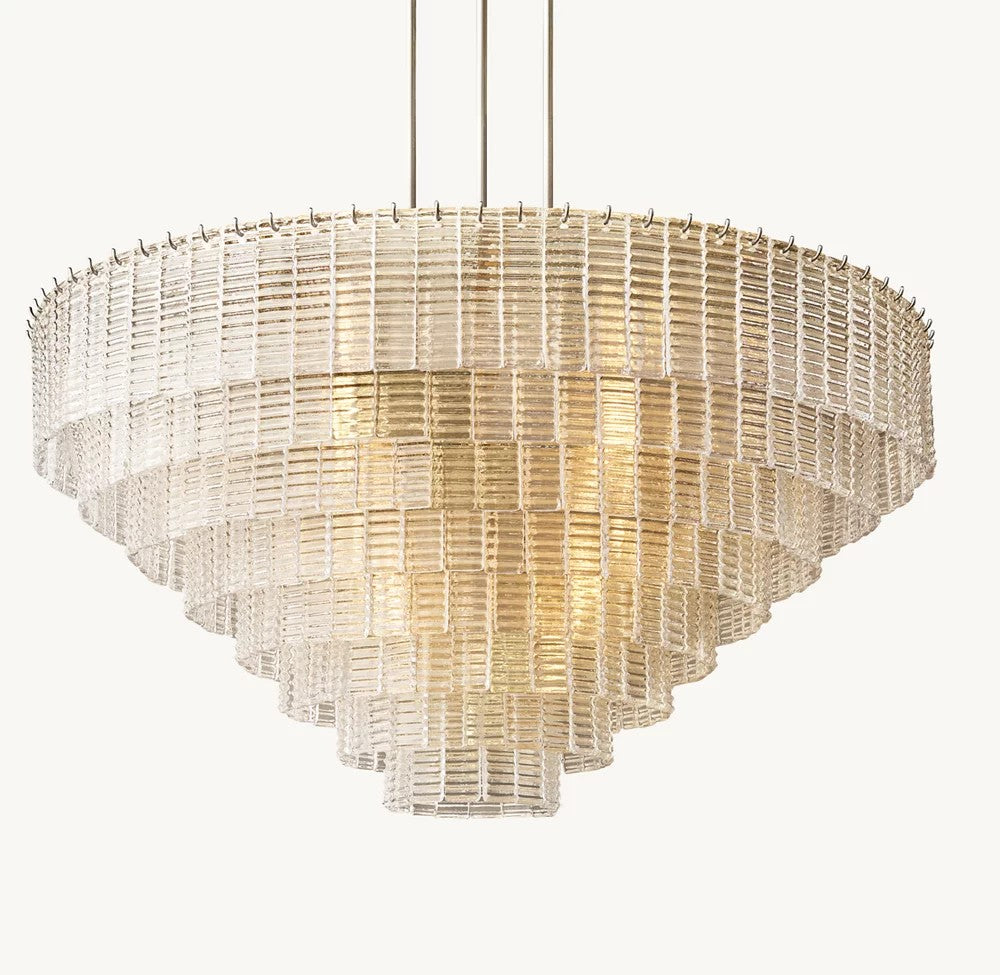 Sirene Clear Glass Round Chandelier