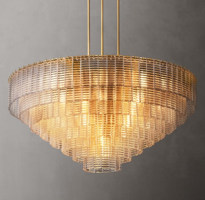 Sirene Clear Glass Round Chandelier