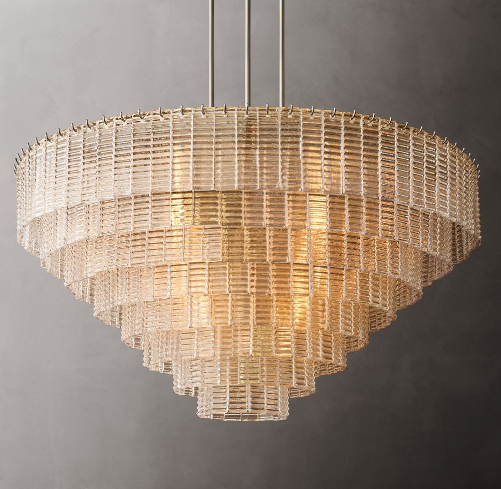 Sirene Clear Glass Round Chandelier