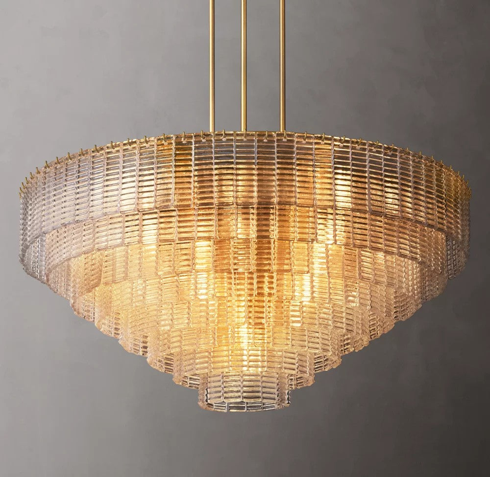 Sirene Clear Glass Round Chandelier