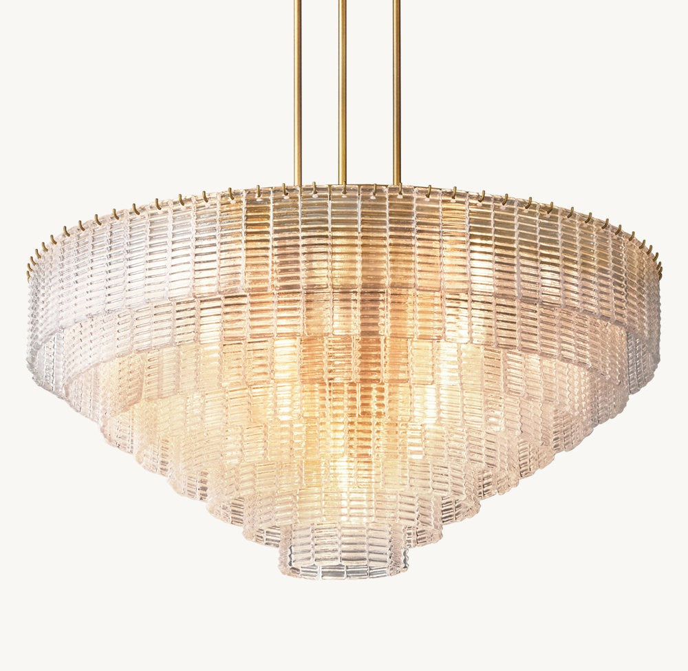 Sirene Clear Glass Round Chandelier