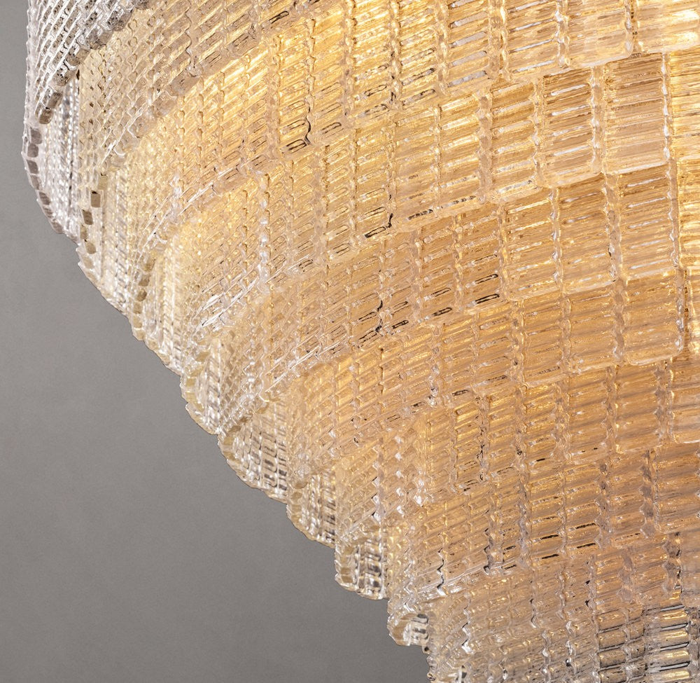 Sirene Clear Glass Round Chandelier