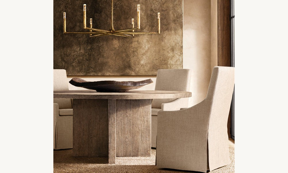 Thaddeus Forged Metal Round Chandelier