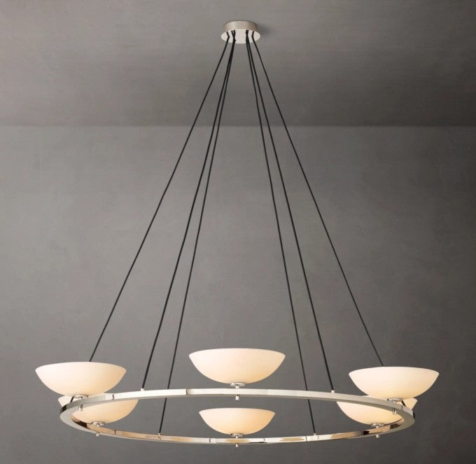 Vernet Round Porcelain Chandelier